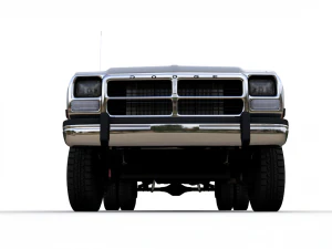 DODGE POWER RAM 250 CREWCAB 1991 3D Model