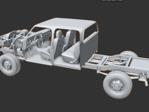 DODGE POWER RAM 250 CREWCAB 1991 Model 3D