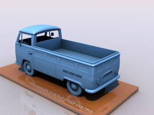 VOLKSWAGEN SINGLE CABINE TYPE 2 - 1969 3D Print Model