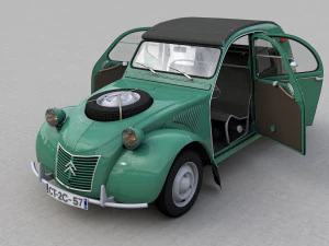 CITROEN SAHARA 2CV 1964 3D Model