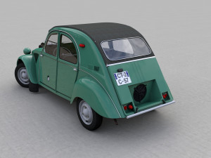 CITROEN SAHARA 2CV 1964 3D Модель