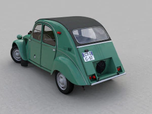 CITROEN SAHARA 2CV 1964 3D Model
