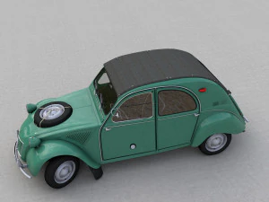 CITROEN SAHARA 2CV 1964 3D Model