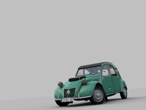 CITROEN SAHARA 2CV 1964 3D Модель