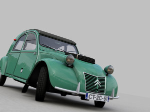 CITROEN SAHARA 2CV 1964 3D Модель