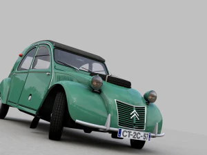 CITROEN SAHARA 2CV 1964 3D Model