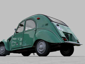 CITROEN SAHARA 2CV 1964 3D Модель