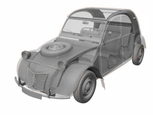 CITROEN SAHARA 2CV 1964 3D Model