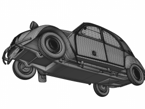 CITROEN SAHARA 2CV 1964 3D Модель