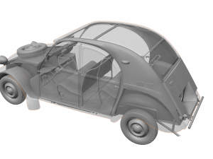 CITROEN SAHARA 2CV 1964 3D Модель