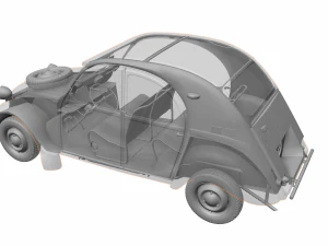 CITROEN SAHARA 2CV 1964 3D Model