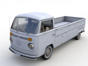 Volkswagen T2 Kemperink Специальный пикап 1976 г. 3D Модель