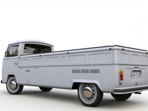 Volkswagen T2 Kemperink Special Pickup 1976 3D Model