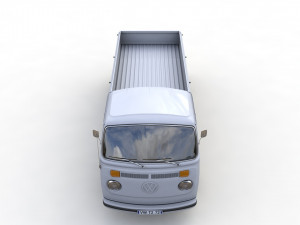 Volkswagen T2 Kemperink Special Pickup 1976 3D Model
