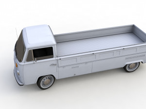 Volkswagen T2 Kemperink Special Pickup 1976 3D Model