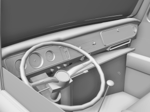 Volkswagen T2 Kemperink Special Pickup 1976 3D Model