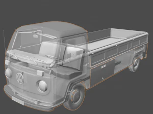 Volkswagen T2 Kemperink Captador Especial 1976 Modelo 3D