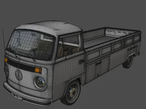 Volkswagen T2 Kemperink Captador Especial 1976 Modelo 3D