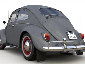 Volkswagen Beetle 1960 3D Model