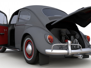Volkswagen Beetle 1960 3D Model