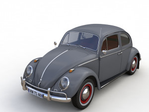 Volkswagen Beetle 1960 3D Model