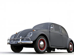 Volkswagen Beetle 1960 3D Model