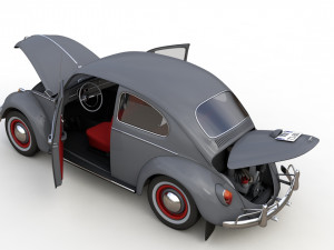 Volkswagen Beetle 1960 3D Model