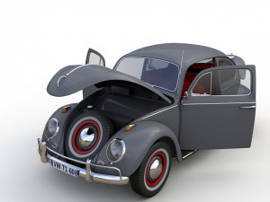 Volkswagen Beetle 1960 3D Model