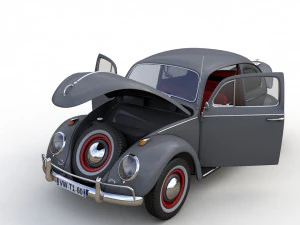 Volkswagen Beetle 1960 3D Model