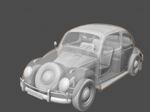 Volkswagen Beetle 1960 3D Model