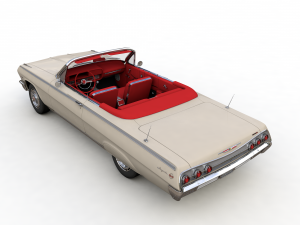 Chevy Impala SS Convertible 1962 3D 模型