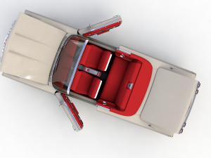 Chevy Impala SS Convertible 1962 3D 模型