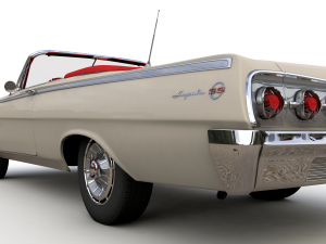 Chevy Impala SS Convertible 1962 3D 模型