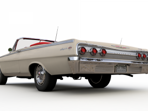 Chevy Impala SS Convertible 1962 3D 模型