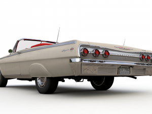Chevy Impala SS Convertible 1962 3D 模型