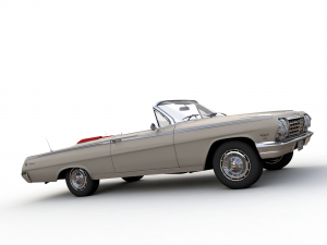 Chevy Impala SS Convertible 1962 3D 模型