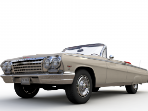 Chevy Impala SS Convertible 1962 3D 模型
