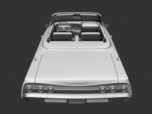 Chevy Impala SS Convertible 1962 3D 模型