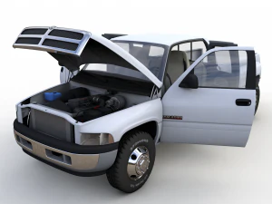ダッジ ラム 3500 デュアル 2001 3Dモデル