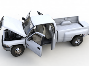 Dodge Ram 3500 Dually 2001 Modelo 3D