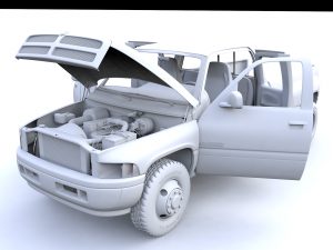 Dodge Ram 3500 Dually 2001 Modelo 3D