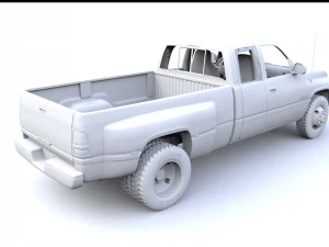 ダッジ ラム 3500 デュアル 2001 3Dモデル