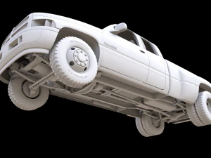ダッジ ラム 3500 デュアル 2001 3Dモデル