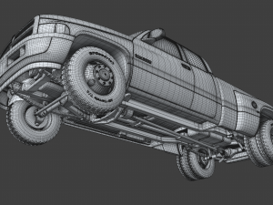 Dodge Ram 3500 Dually 2001 Modelo 3D