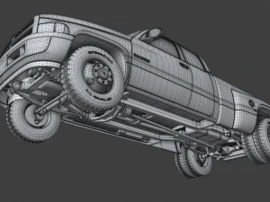 ダッジ ラム 3500 デュアル 2001 3Dモデル