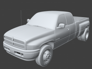 Dodge Ram 3500 Dually 2001 Modelo 3D
