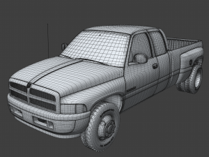 Dodge Ram 3500 Dually 2001 Modelo 3D