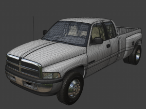 Dodge Ram 3500 Dually 2001 Modelo 3D