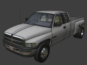 ダッジ ラム 3500 デュアル 2001 3Dモデル