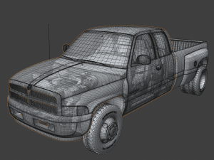 Dodge Ram 3500 Dually 2001 Modelo 3D